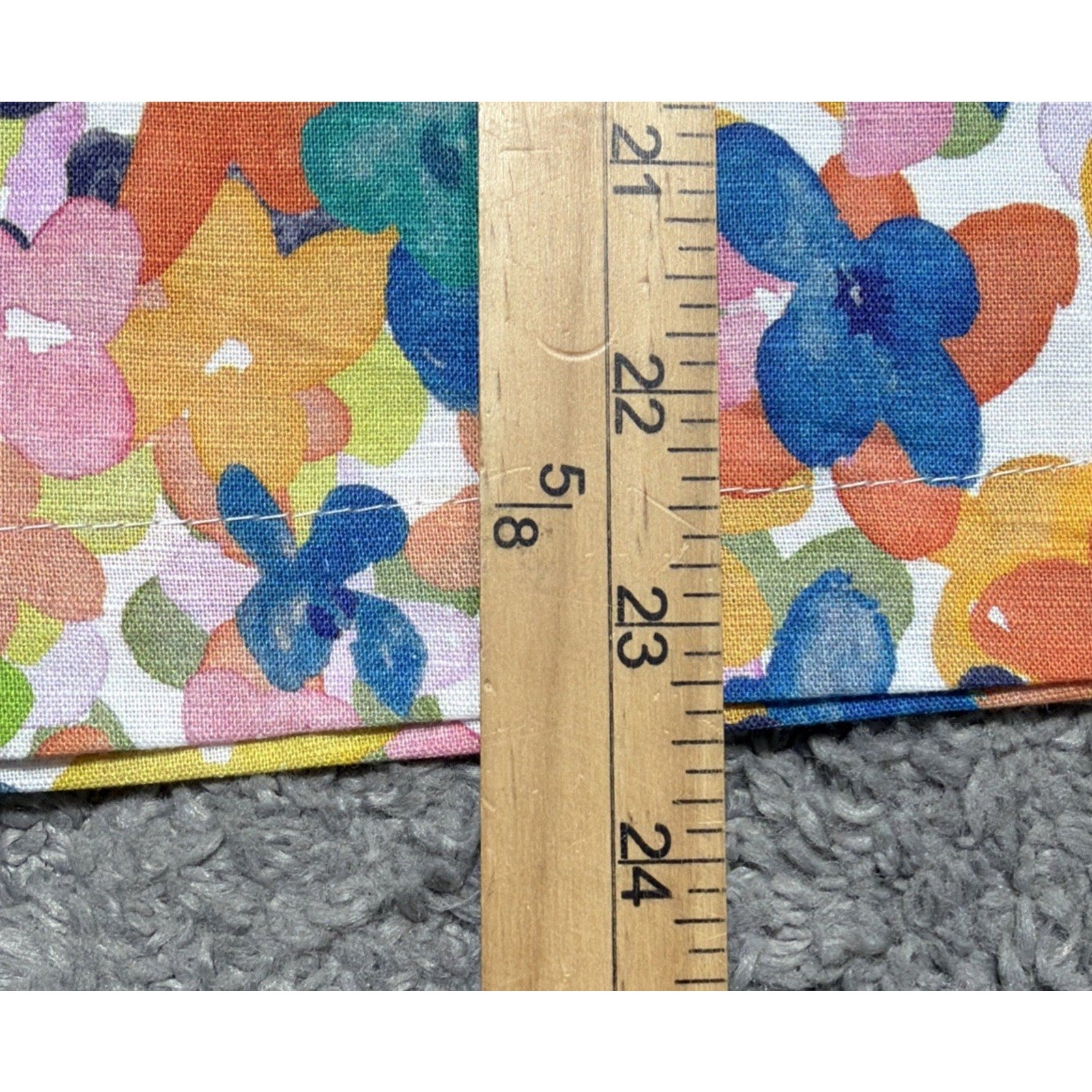 NWT Brooke Wright Ditzy Floral Kimono Top OS Linen Cotton Boho Resort Blouse USA