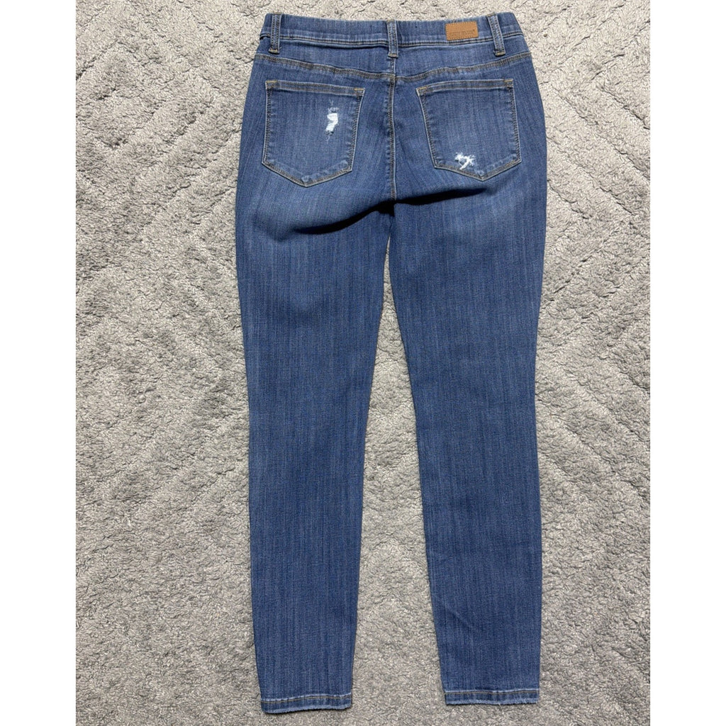 Women's Judy Blue Mid Rise Pull-On Skinny Fit Jegging Medium Wash 9/29