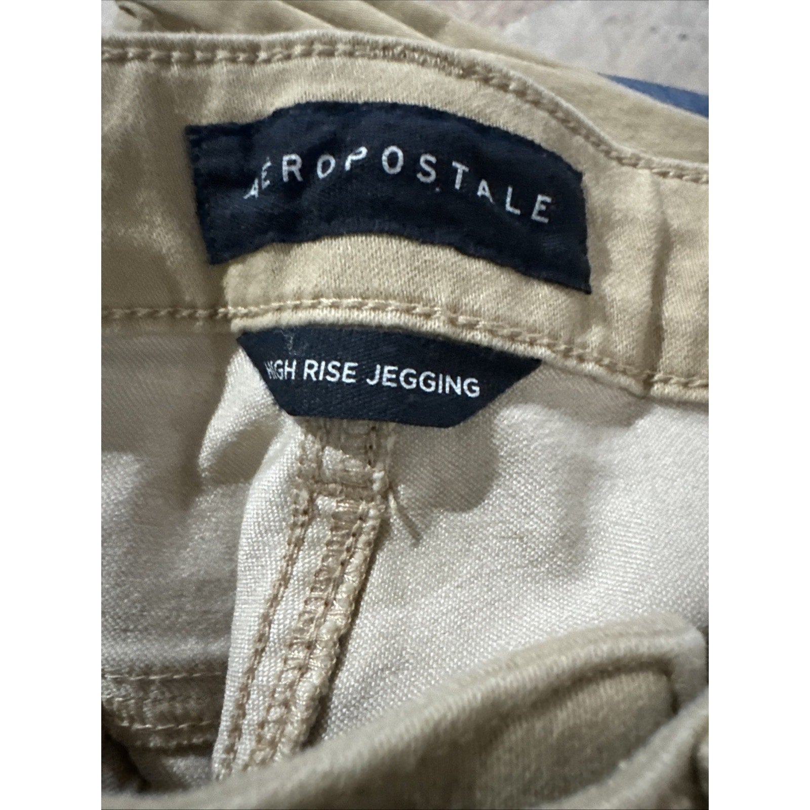 Aeropostale Jeans Women's Size 4 High Rise Jegging Tan Stretch