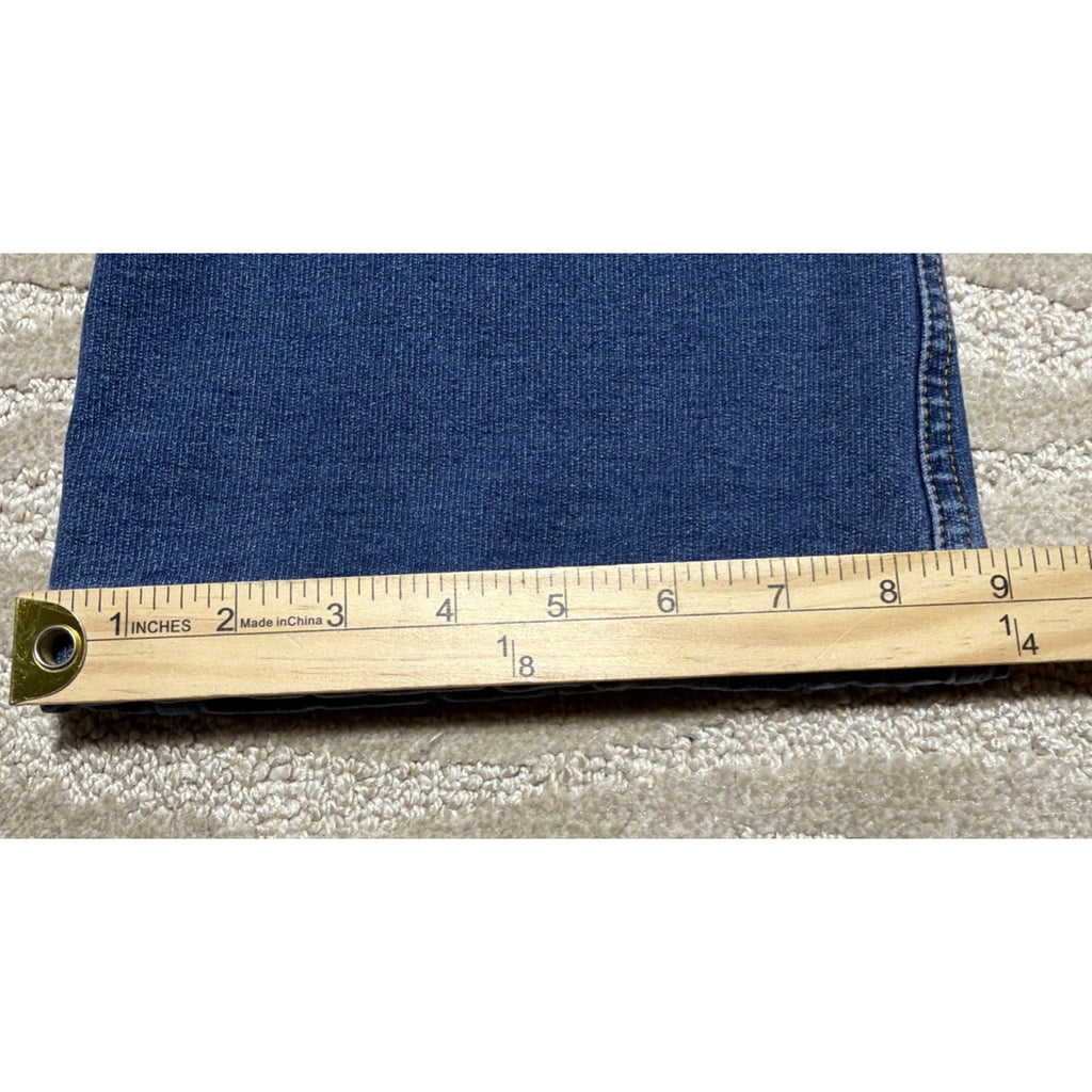 PAJAMA JEANS WOMEN'S PULL-ON BOOT LEG BLUE JEANS STRETCHY 30x27