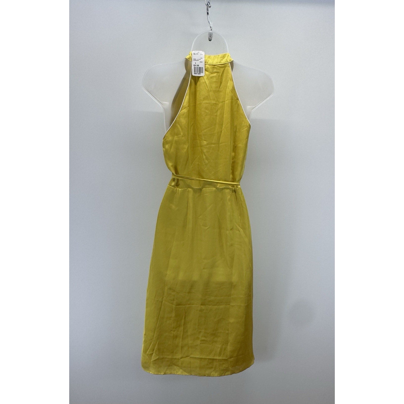 Forever 21 Sleeveless Yellow Summer Wrap Dress Women's Size Small NWT