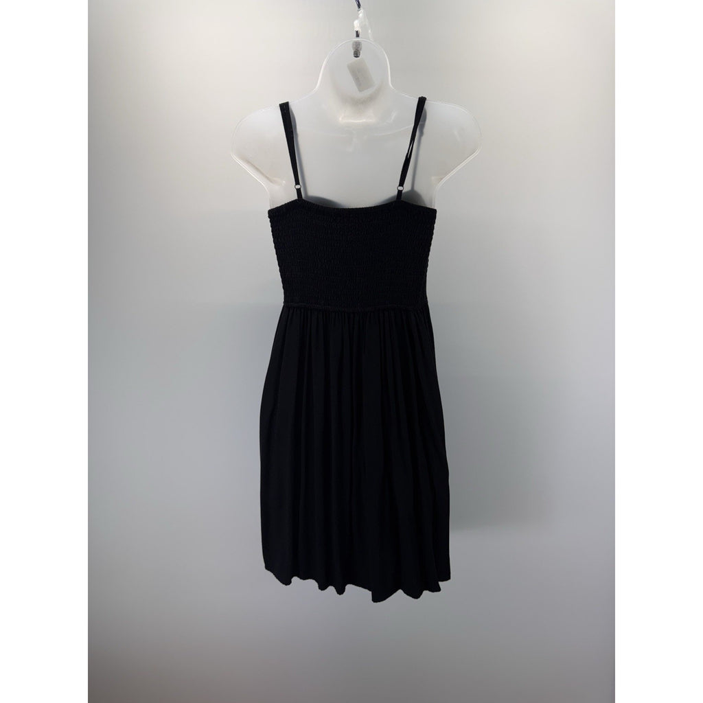 Rewash Womens Molded Cup Dress Black Sz S Adjustable Straps Smocked Back