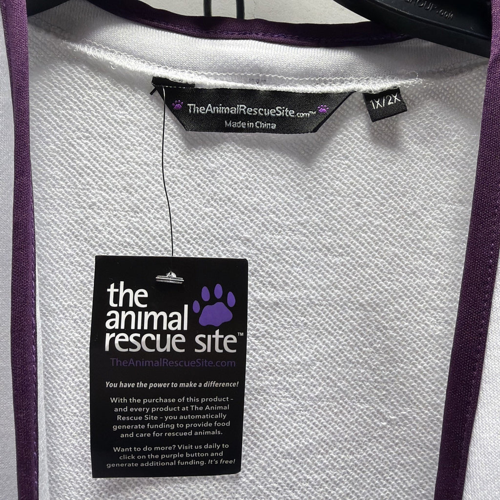 The Animal Rescue Site Paw Print Thick Knit Vest size 1X / 2X NWT