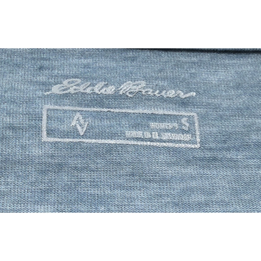 Eddie Bauer Travex Long Sleeve Performance Tee Women's S Blue Stretch Active