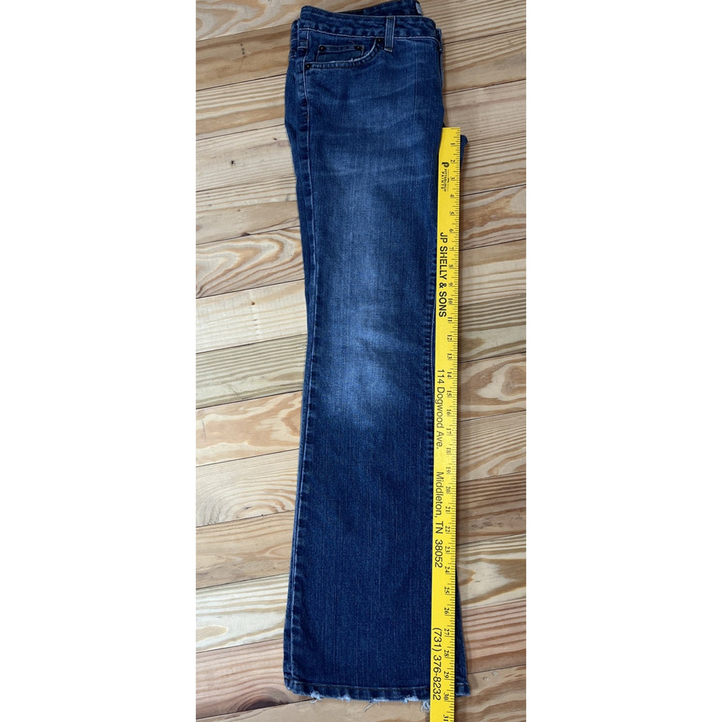 American Eagle Women's Stretch Boot Jeans Size 6 Embroidered Y2K 30.5" Inseam