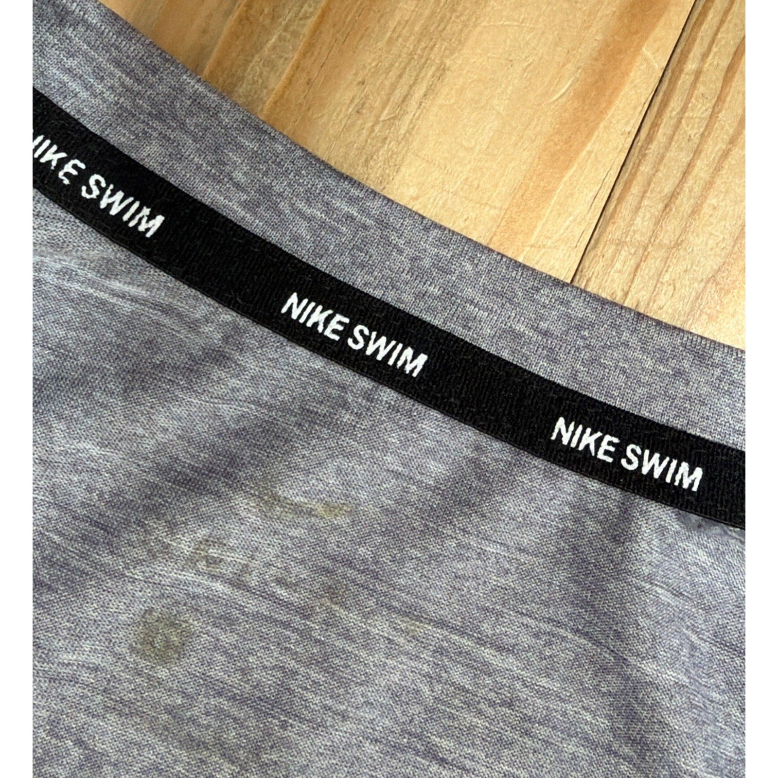 Nike Hydroguard Rash Guard Swim T-Shirt UPF 40+ Gray Men's Large