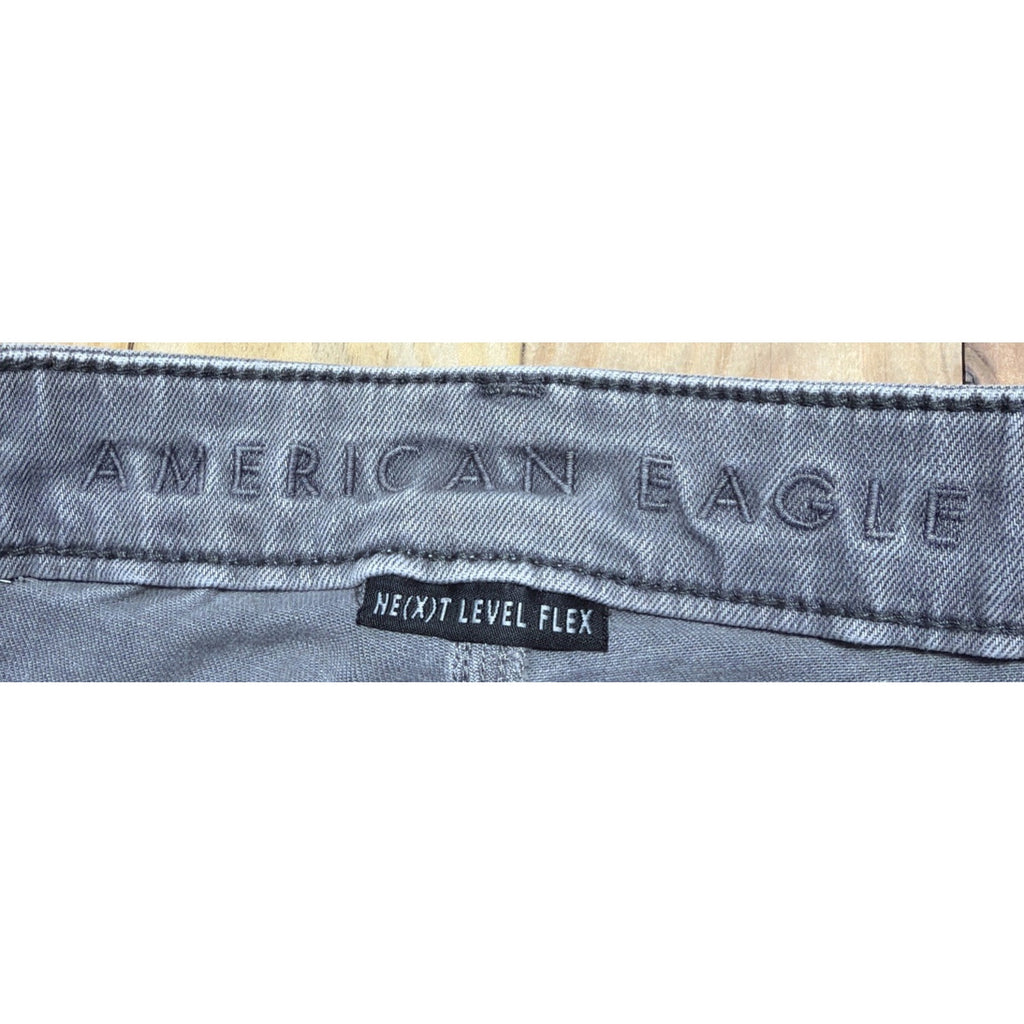 American Eagle Size 32x34 Gray denim Slim Straight Next Level Stretch