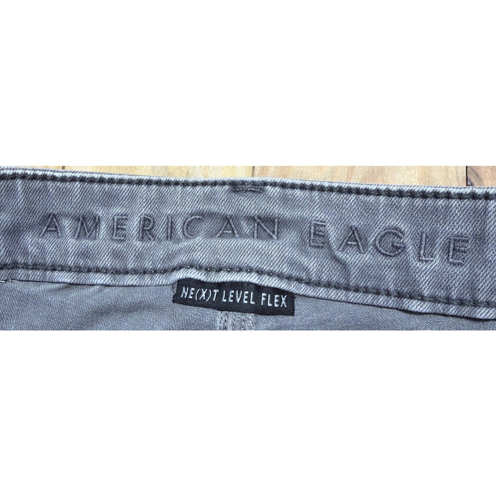 American Eagle Size 32x34 Gray denim Slim Straight Next Level Stretch