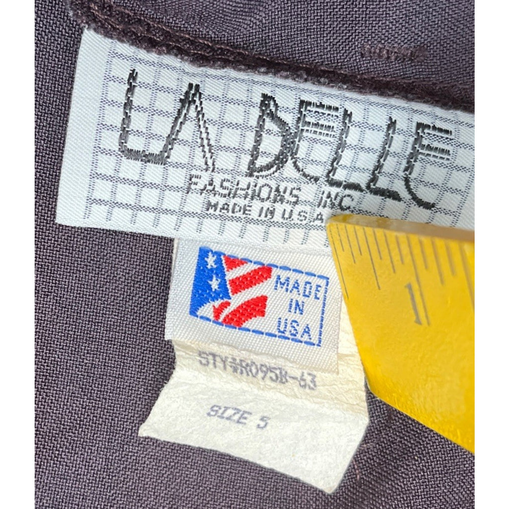 Vintage LA BELLE ladies Stretch Black pencil skirt Size 5 Made In USA