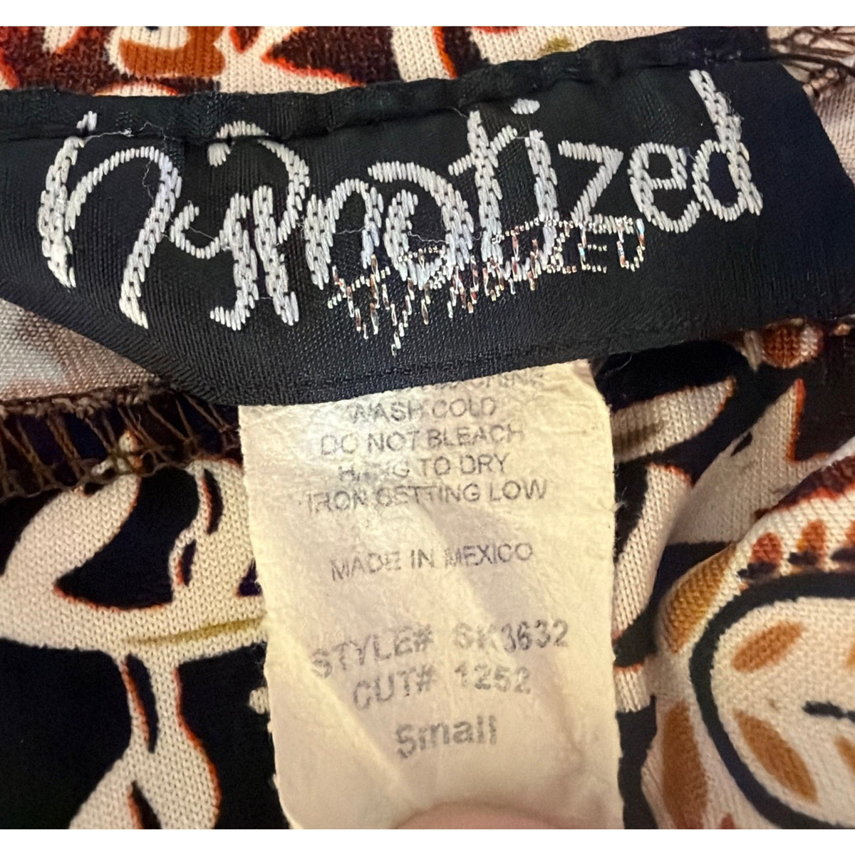 Hypnotized Jersey Skirt Women S Multi Paisley Design Elastic Waist Boho Retro