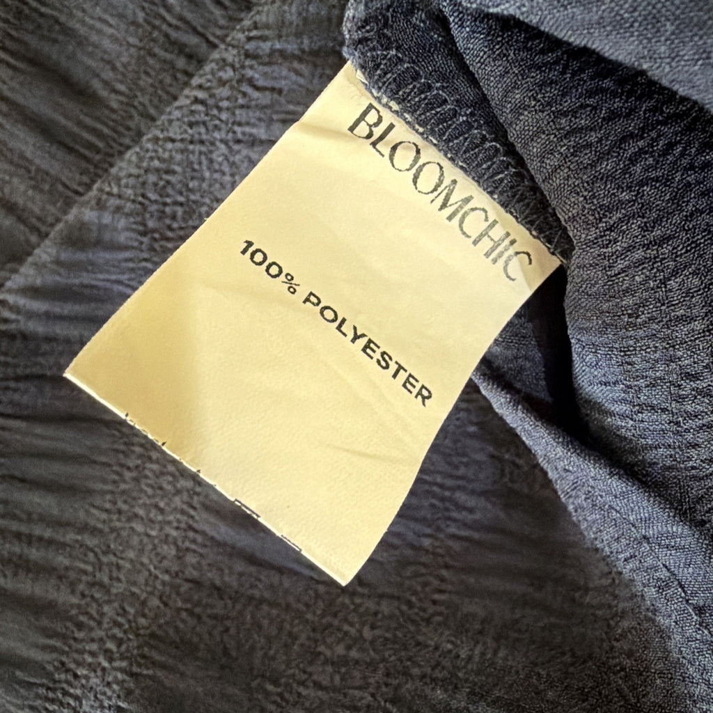 Bloomchic Women Gathered Sleeve Split Neck Blouse Size 12 NWOT