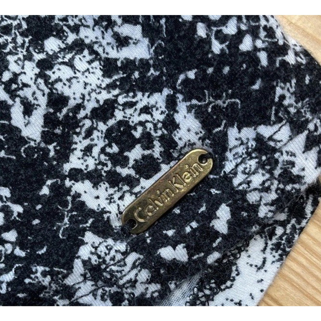 CK Calvin Klein Women Rayon Blend Blouse Top Shirt Crewneck Size Medium