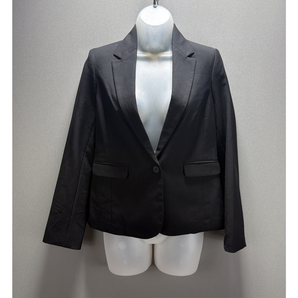 Worthington Blazer Jacket Women’s Size P Small Black 1-Button Closure Lined NWT