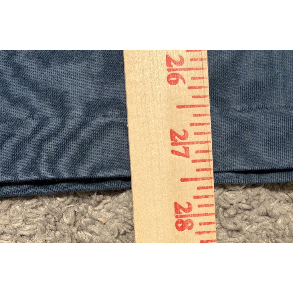 Polo Ralph Lauren T Shirt Mens Small Blue Pocket Tee Orange Pony Logo Cotton