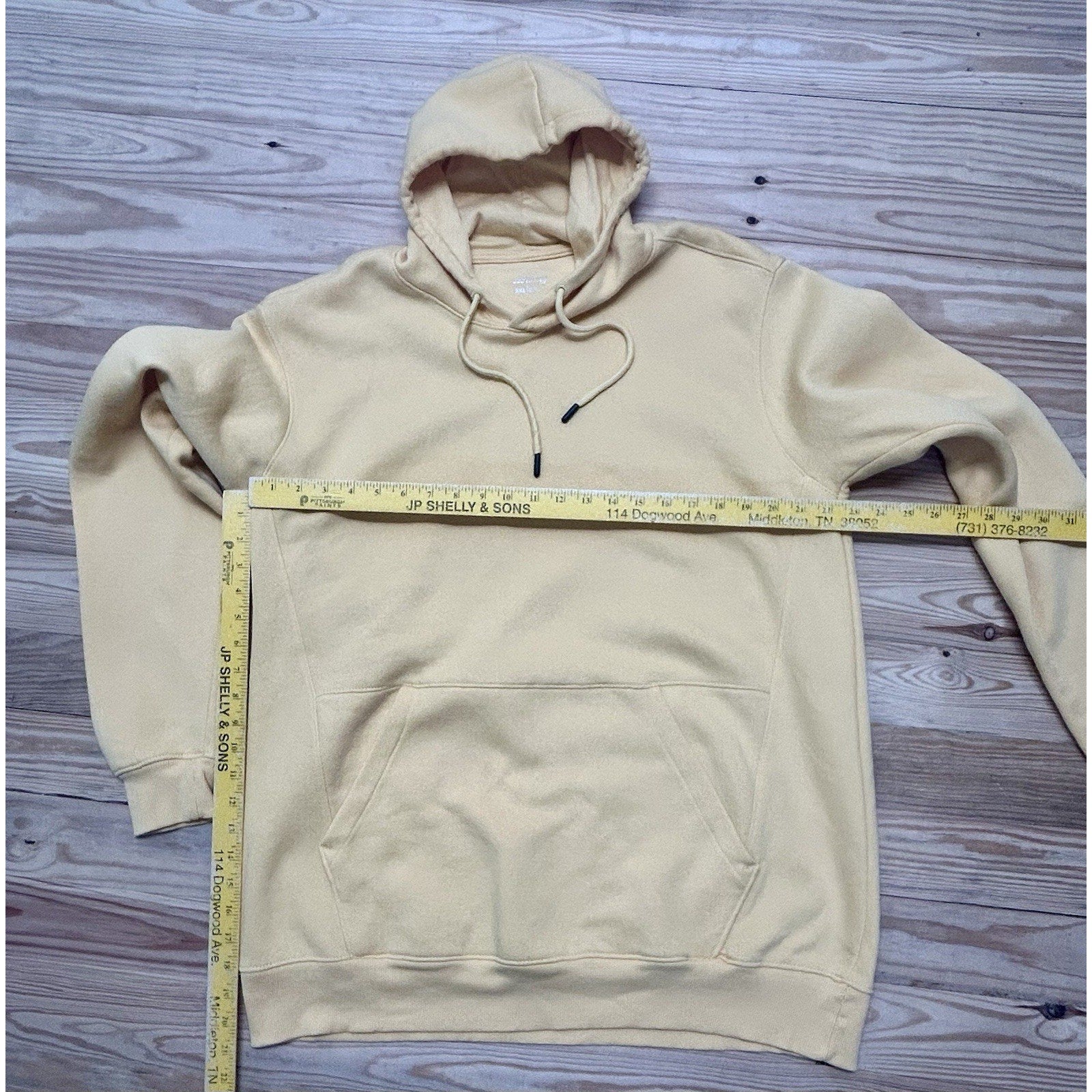 BCG Men's Sz 2XL Yellow Hoodie Hooded Sweatshirt With Pockets.