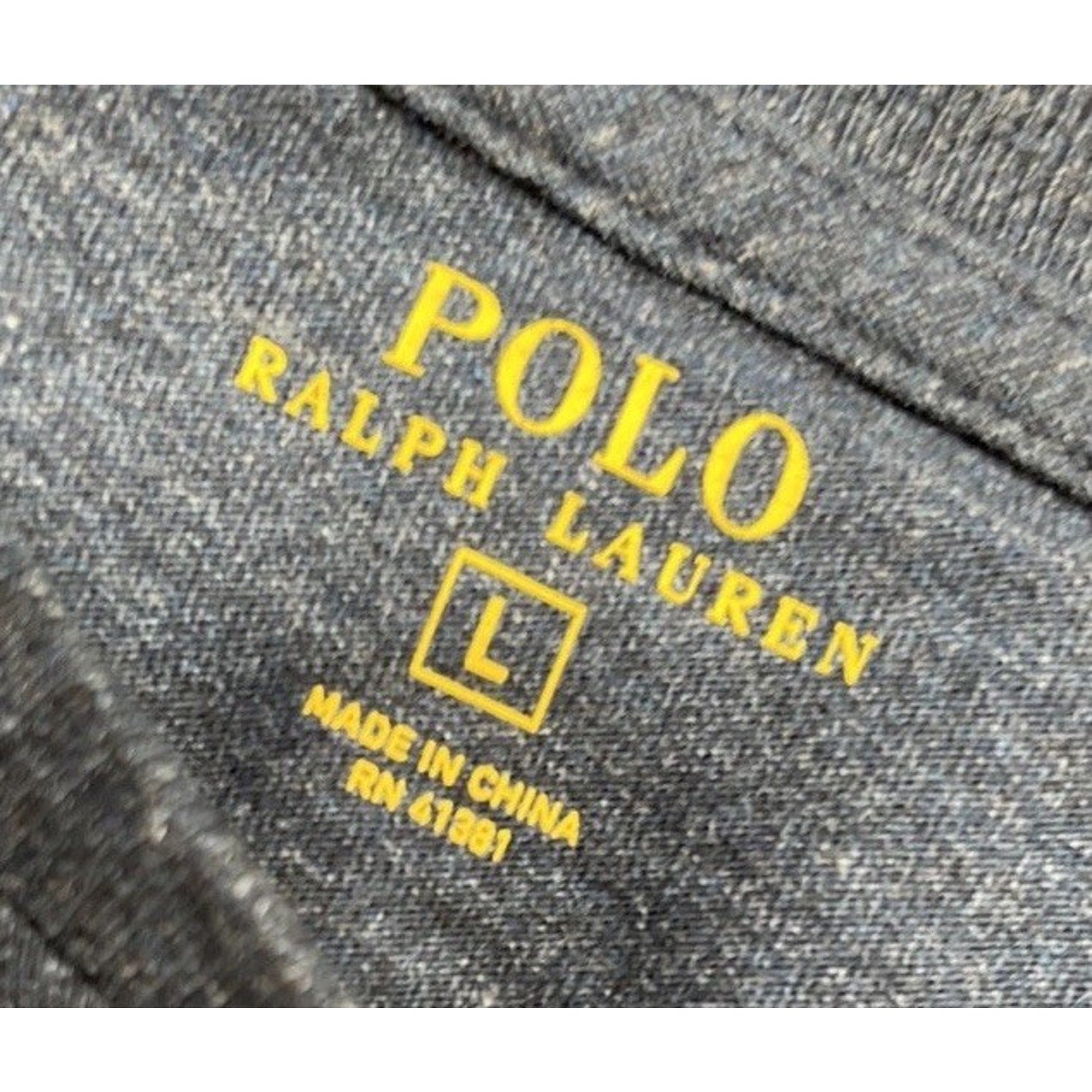 Polo Ralph Lauren Men’s Classic V-Neck Long Sleeve Cotton Shirt Size L