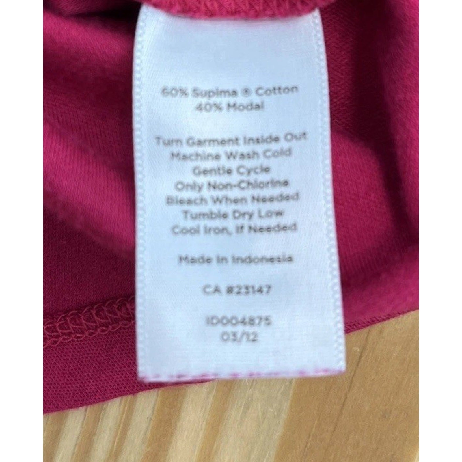 Womens Top Medium Petite Long Sleeve Pink Collared Magenta Pink Talbots