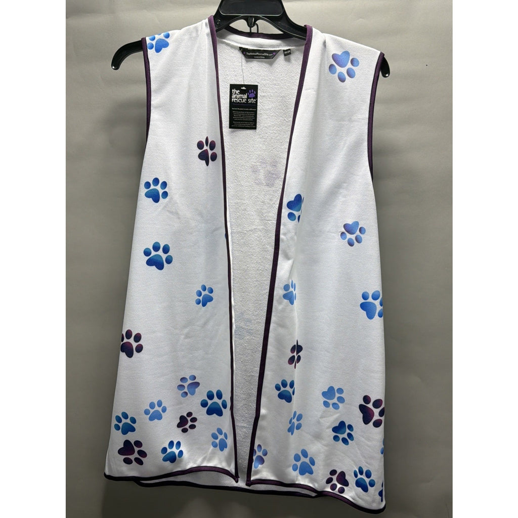 The Animal Rescue Site Paw Print Thick Knit Vest size 1X / 2X NWT
