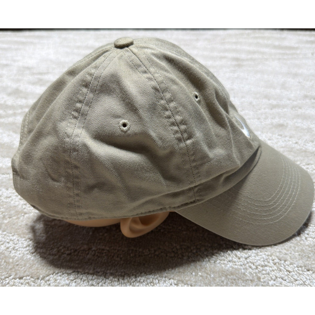 Nike Heritage86 Hat Spell Out Embroidered Swoosh Cap Adjustable Tan Beige