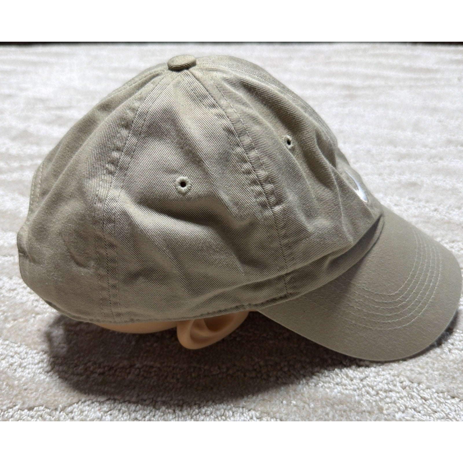 Nike Heritage86 Hat Spell Out Embroidered Swoosh Cap Adjustable Tan Beige