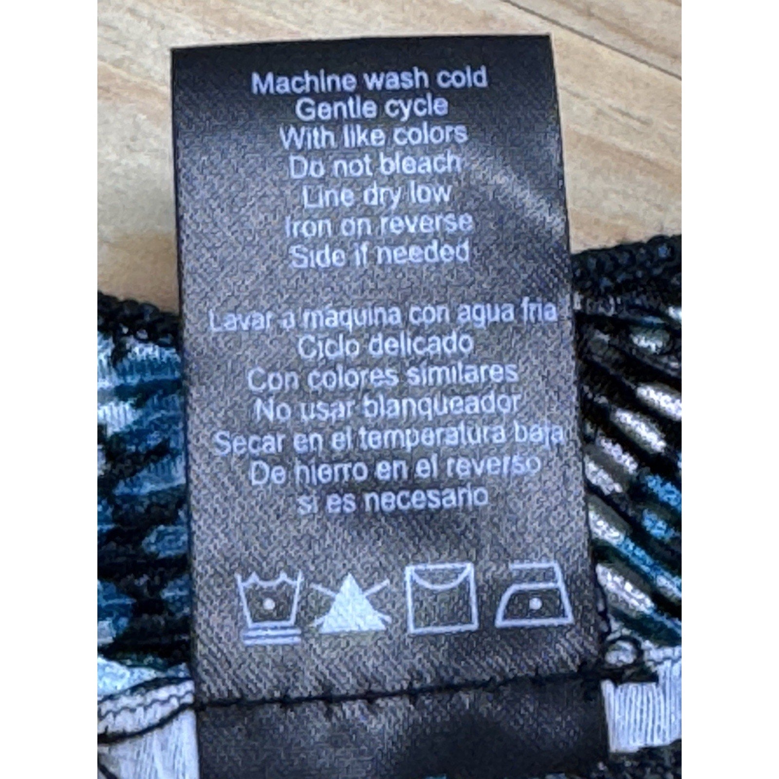 Notations Shirt Women’s Petite S Short Sleeve Layered Cardigan Tank Teal Black