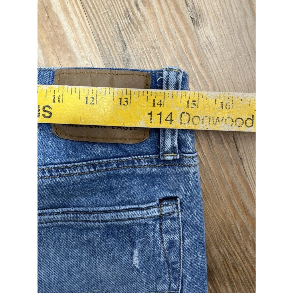 American Eagle Men's Jeans Next Level Airflex Skinny Distressed Light Wash 30x30