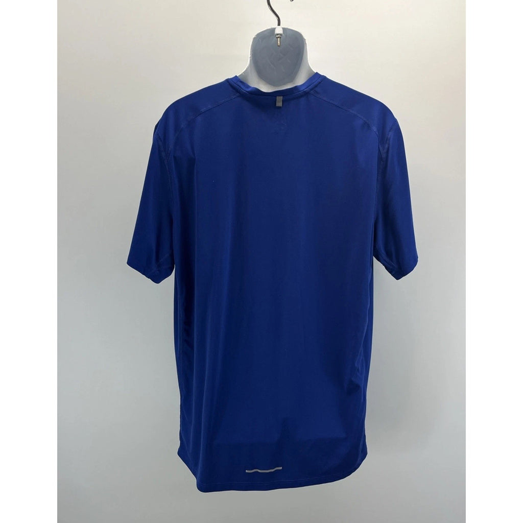 Nike Dri-Fit Running Compression Men's Training Short Sleeve Blue Shirt XXL