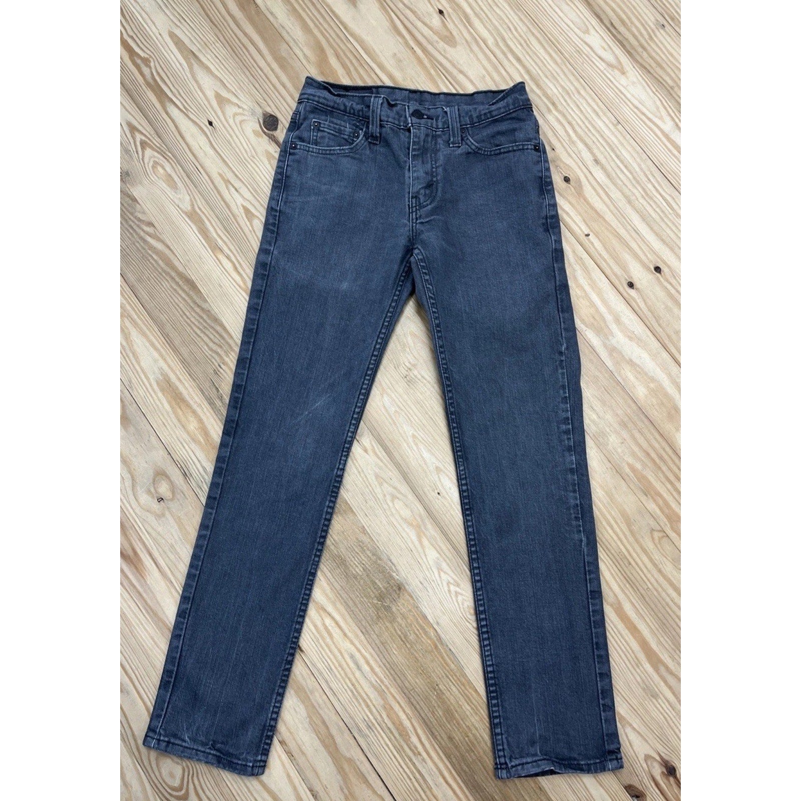 Levis 511 Slim Fit Jeans Mens 29x32 Gray Denim Zip Fly