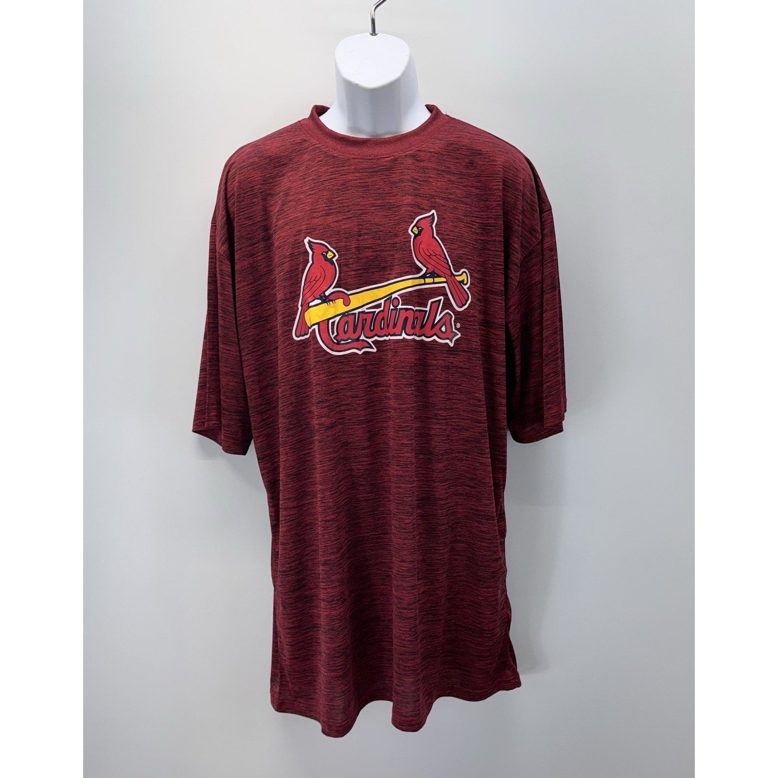 St Louis Cardinals Shirt Mens Yadier Molina #4 Polyester Baseball Red Men’s XLT