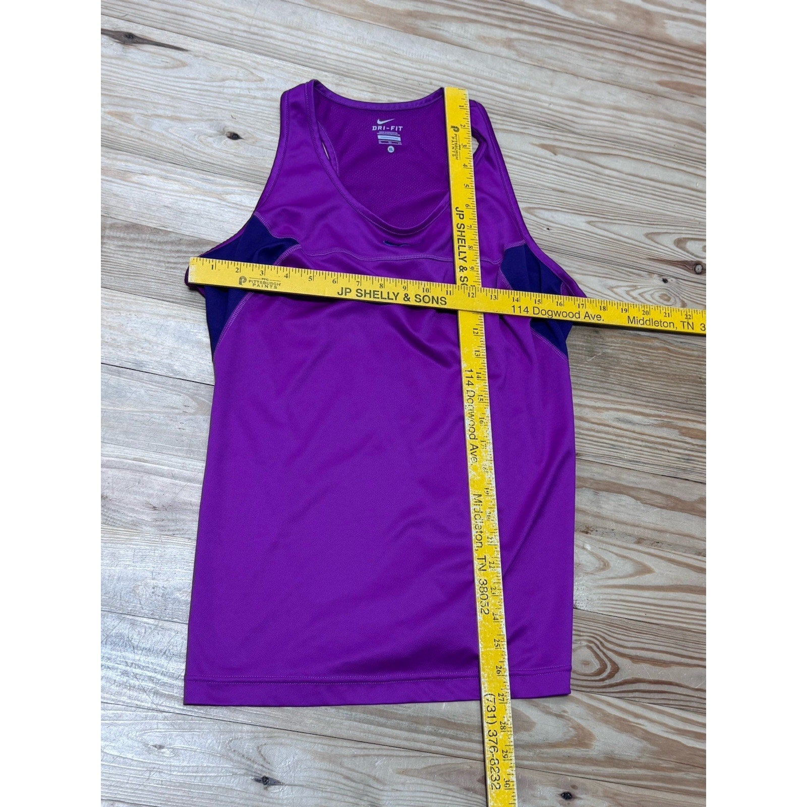 Nike Dri-fit Racerback Athletic Top Pink & Purple Women’s Size X-Large