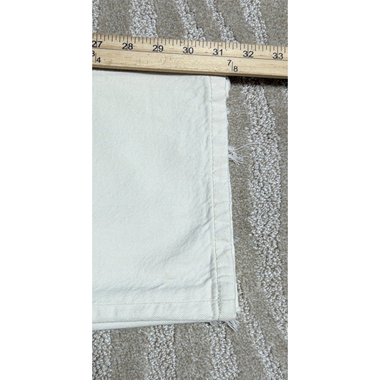 Aeropostale Women's 90s High Rise Baggy Jeans In Cream Size 10 NWT 32x31