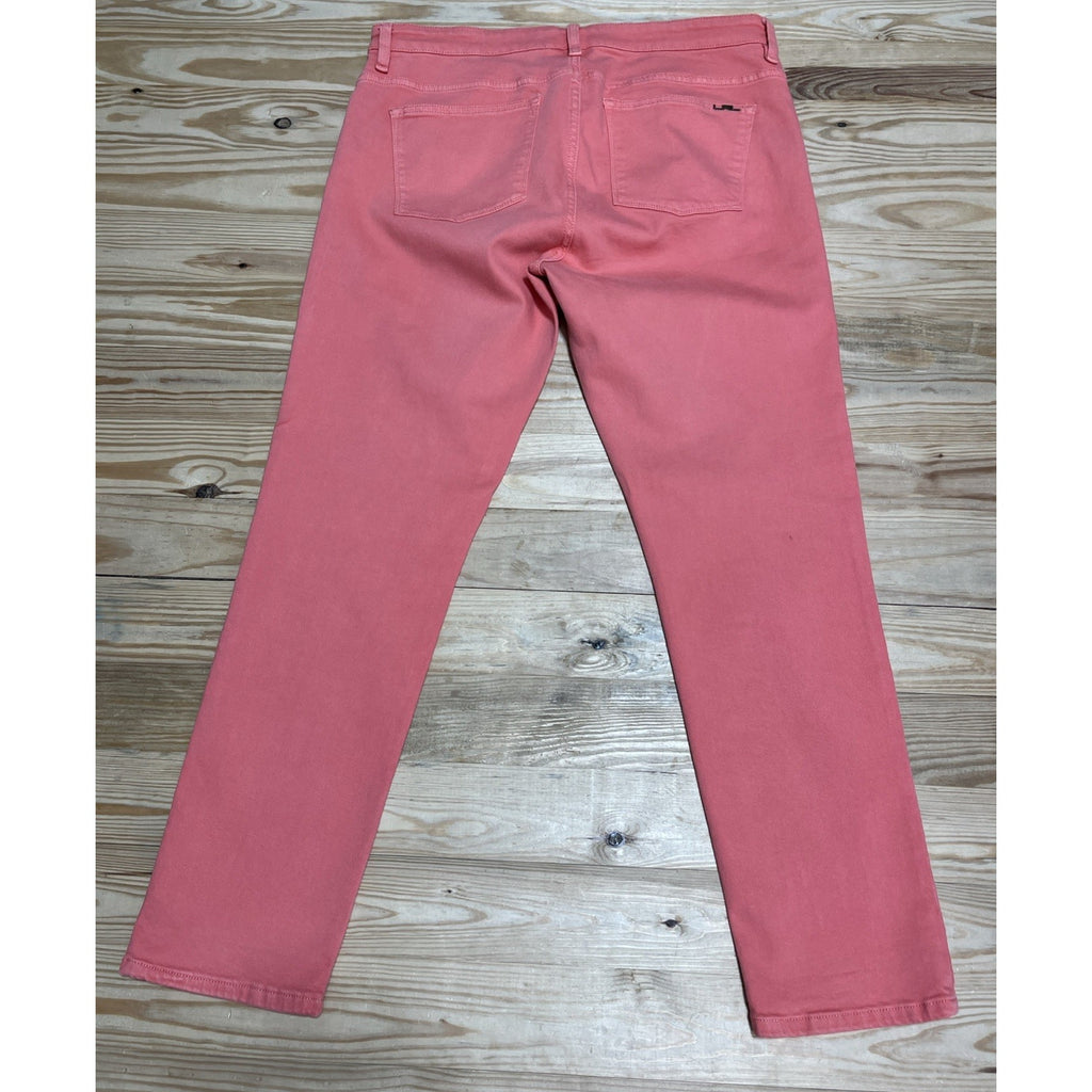 LRL Lauren Jeans Co Womens Jeans Modern Straight Ankle Pink Ralph Lauren Size 14