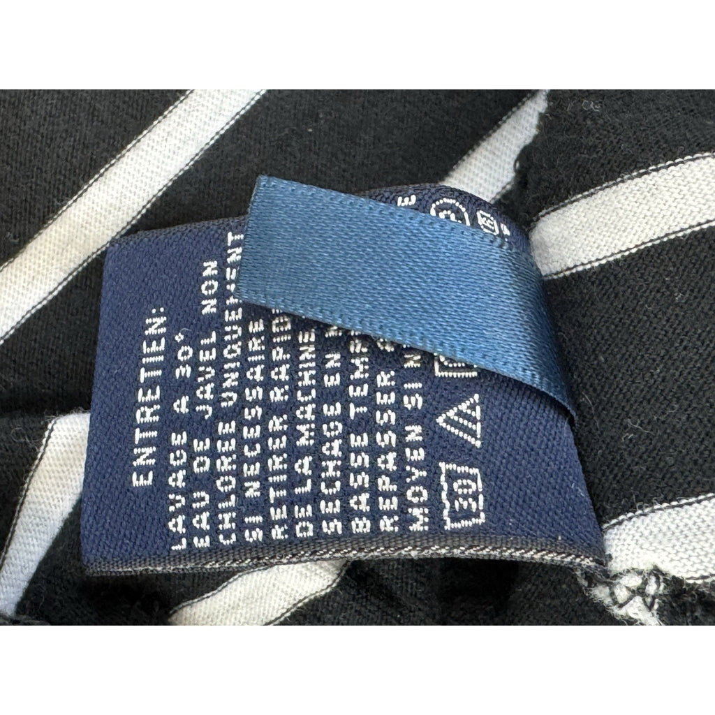 Ralph Lauren Sport Polo Blue White Striped Top Shirt Women’s Size Medium