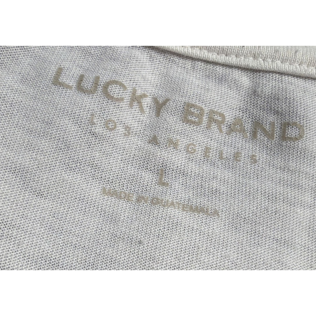 Lucky Brand White Shirt L Lucky’s Sun Valley Racing
