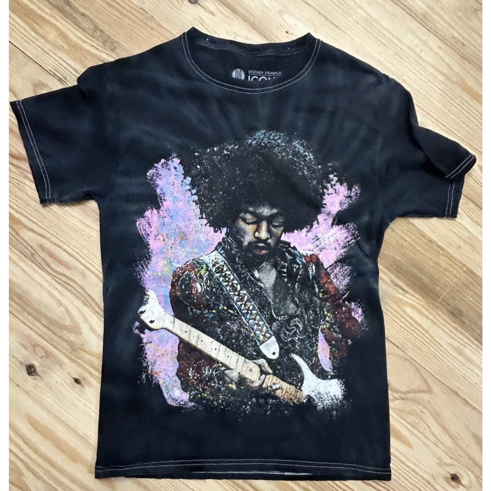 Get Down Art Jimi Hendrix Graphic Tee Sz S