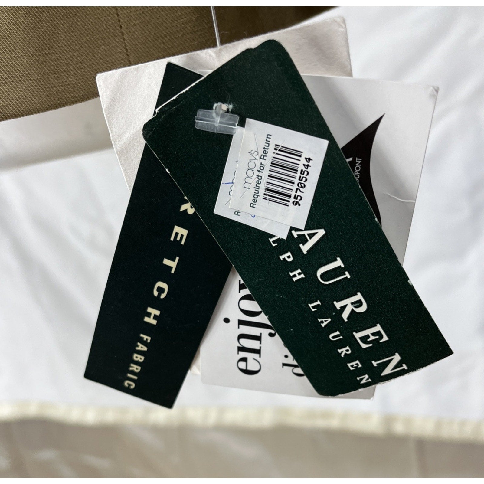 NWT RALPH LAUREN WOMENS Wool Blend Stretch JACKET BLAZER SUIT size 10 BEIGE TAN