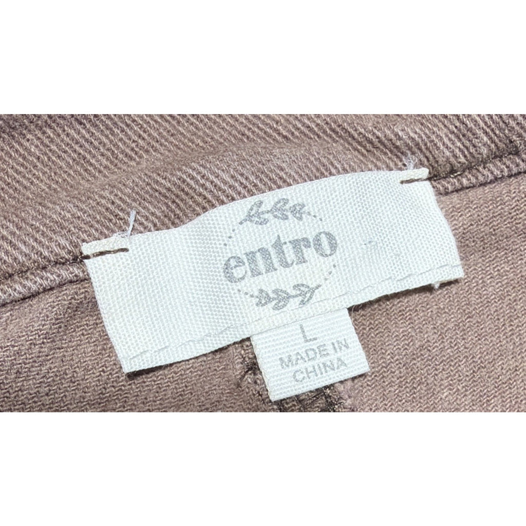 Entro High Rise Crop jeans size L wide leg 30x28