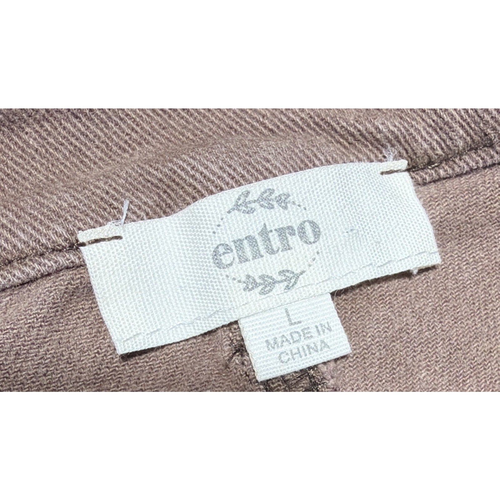 Entro High Rise Crop jeans size L wide leg 30x28