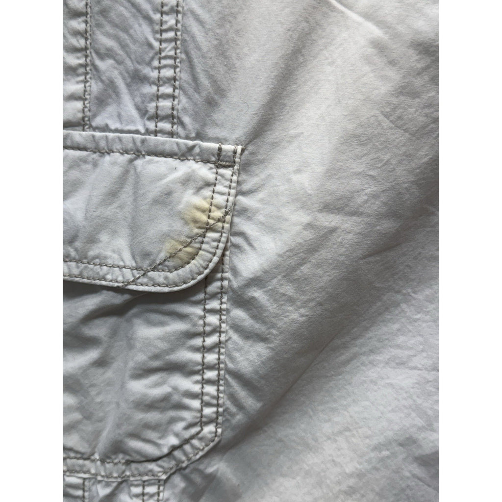 Tommy Hilfiger White Broke In Cotton Cargo Capris Women’s Size 4 (32X21 1/2)