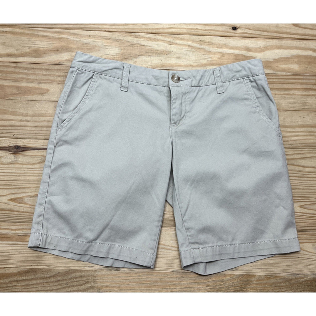 Aeropostale Bermuda Shorts Twill Womens Size 2 Khaki