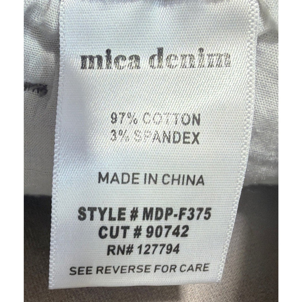 Mica Los Angeles Denim Size 24 Velvet Taupe High Rise Flare Leg Pant
