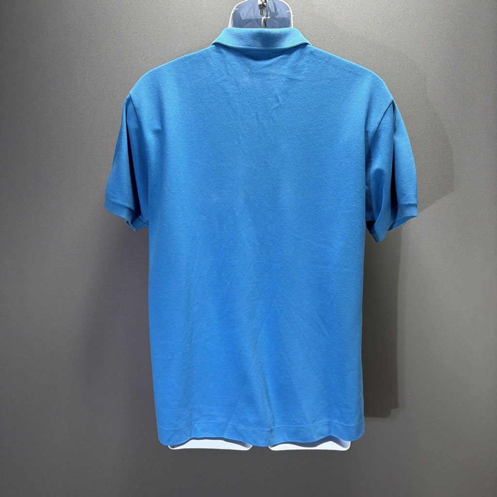 Lacoste Men's Size 5 Blue Short Sleeve Sport Alligator Polo Shirt Flaw