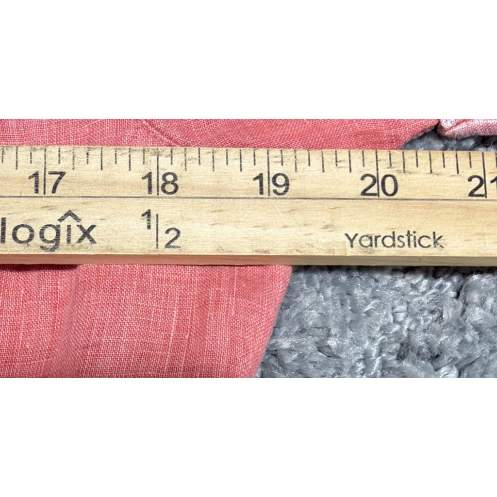 Tommy Bahama Womens 100% Linen Shirt Button Coral Beach Resort Wear Casual Small