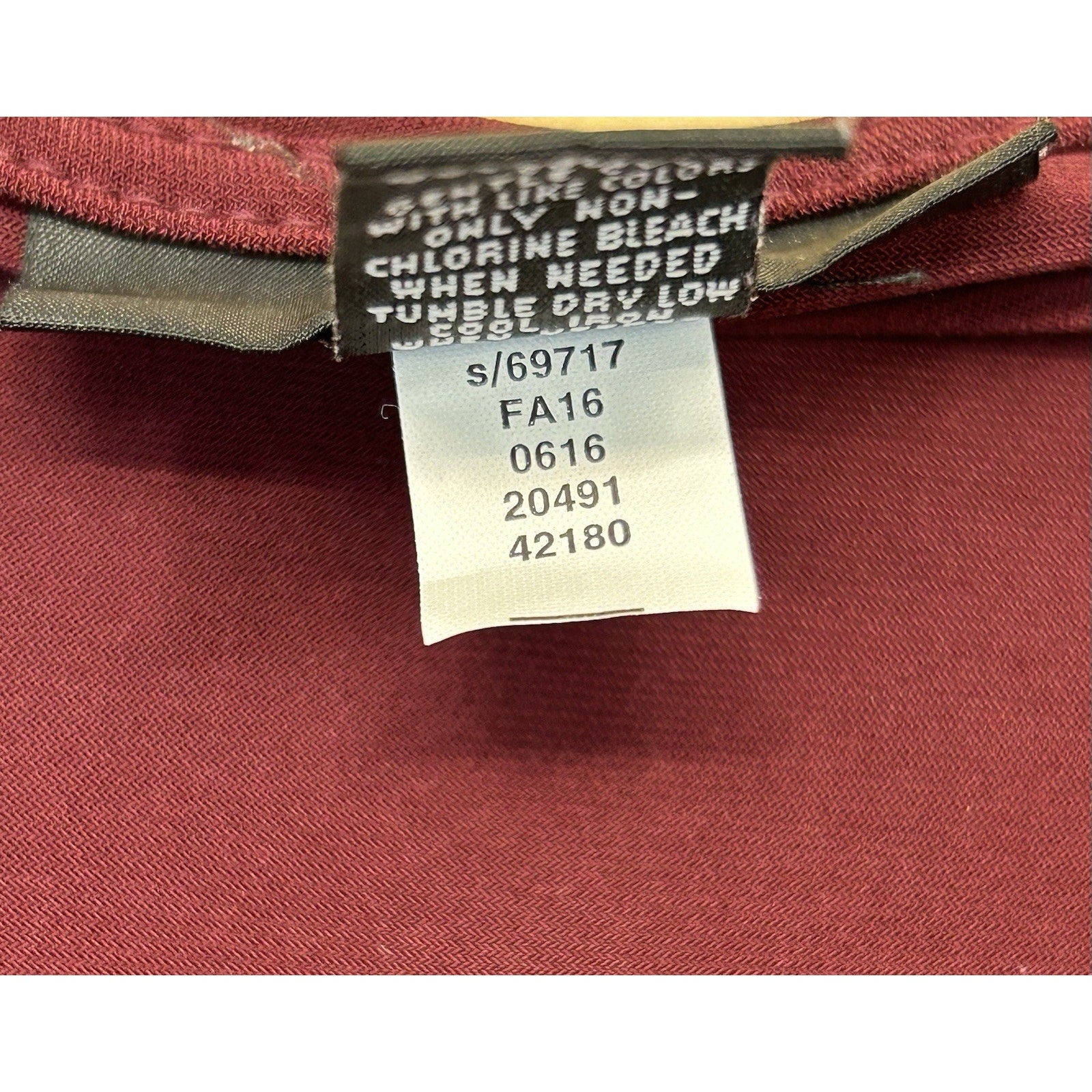 ALFANI SZ 2X Burgundy Split Sleeves Off Shoulder Sheath Midi Dress LAYERED.