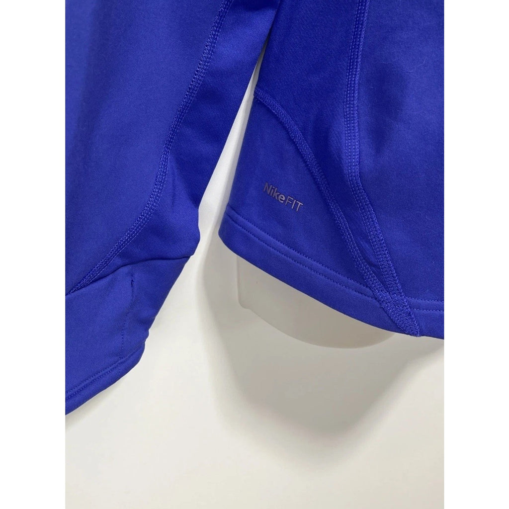 Nike Fit Dry Fleece Hoodie Womens XL Purple Long Sleeve With Hood