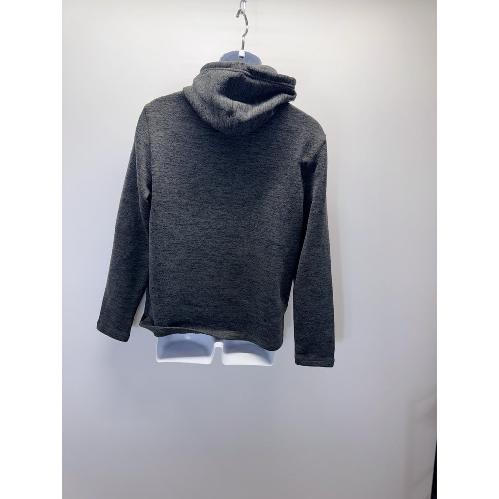 G.H. Bass Co Men’s Gray Pullover Pocket Fleece Lined Hoodie Jacket Small