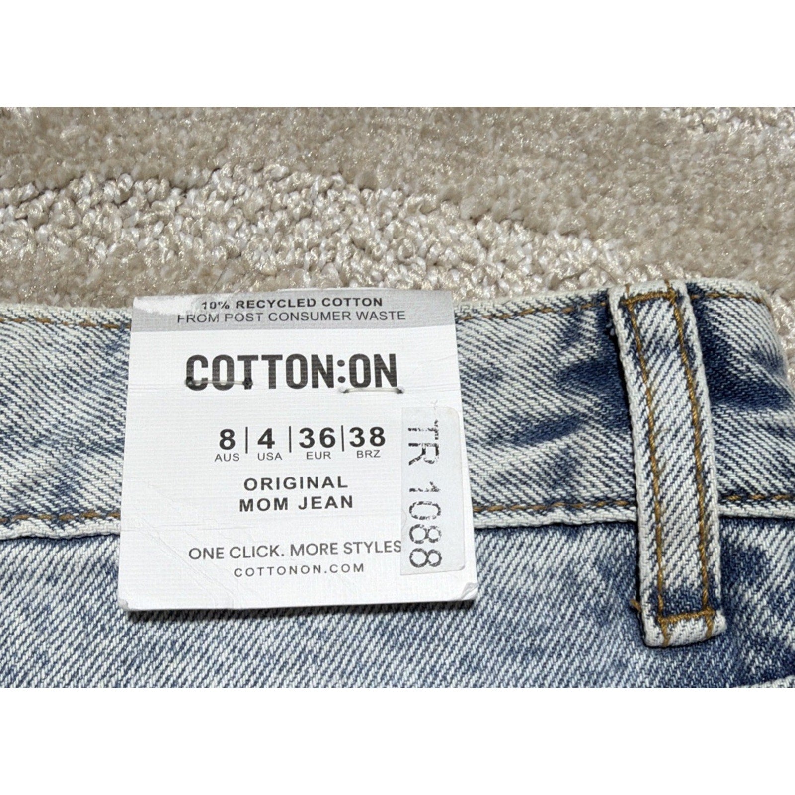 Cotton On Original Mom Jeans Womens Size 4 29x31 Cotton Denim High Waisted NWT
