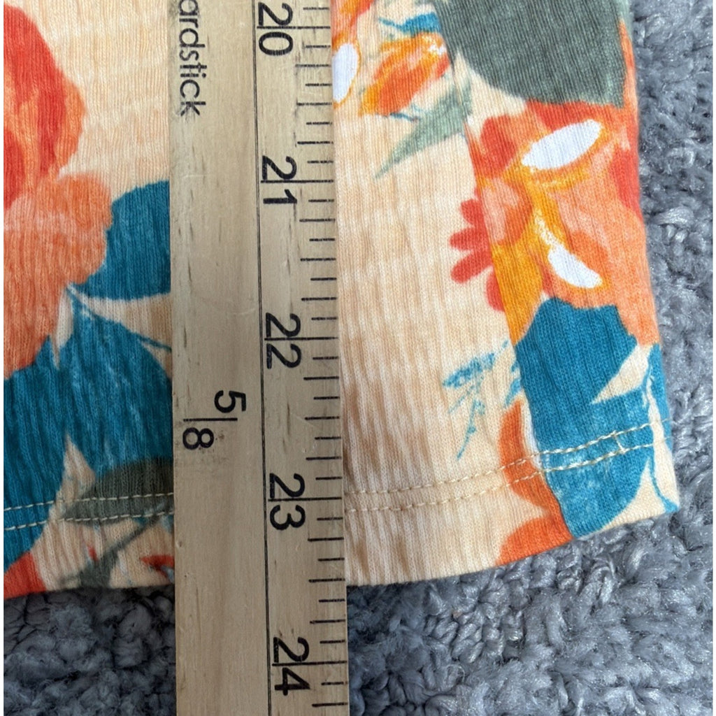 Cato Women's Floral Top Plus Size Large Off Shoulder 3/4 Balloon Sleeve