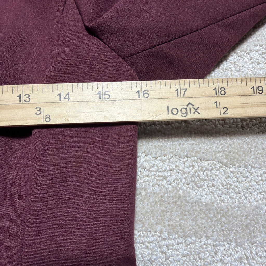 New Worthington ladies wine red suit separates blazer suit jacket size Petite S