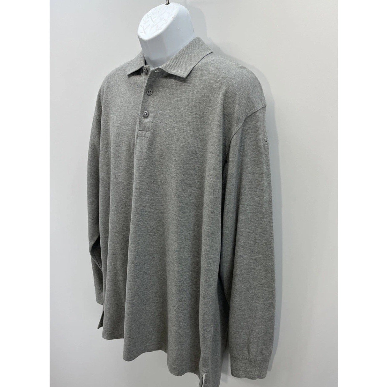 5.11 Tactical Polo Shirt Mens L Series Work Wear Heavy Casual Adult Grey Cotton